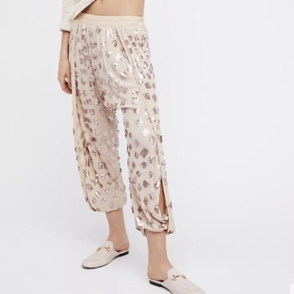 Free people bali break of dawn shimmering jogger